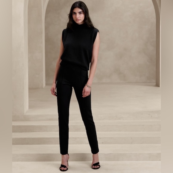NWT! Banana Republic Black Skinny Everywhere Ponte Pants - Multiple 🌻 - Picture 1 of 6
